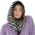 Balaclava - Gårda Valloire Striped Wool Mix Balaclava (black/white)