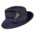 Hats - Crushable C-Crown Fedora (navyblue)