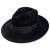 Hats - Gårda Volterra Fedora Wool Hat (black)
