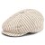 Flat cap - Gårda Barnaby Striped Newsboy (beige)