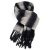 Scarves - Gårda Dinibor Striped Scarf (grey/black)