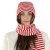Scarves - Gårda Engelberg Striped Wool Mix Scarf (red/white)