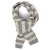 Scarves - Gårda Grindelwald Striped Wool Mix Scarf (beige/grey)