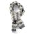 Scarves - Gårda Grindelwald Striped Wool Mix Scarf (beige/grey)