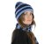 Scarves - Gårda Grindelwald Striped Wool Mix Scarf (blue)