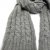Scarves - Gårda Sölden Cable Knit Wool Mix Scarf (grey)