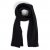 Scarves - Gårda Sölden Cable Knit Wool Mix Scarf (black)