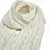 Scarves - Gårda Sölden Cable Knit Wool Mix Scarf (white)