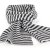 Scarves - Gårda Engelberg Striped Wool Mix Scarf (dark grey/white)
