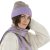 Scarves - Gårda Kitzbühel Merino Wool Check Scarf (purple/beige)