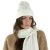 Scarves - Gårda Sölden Cable Knit Wool Mix Scarf (white)