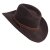 Hats - Gårda Bowmont Crushable Wool felt Western hat (brown)
