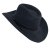 Hats - Gårda Bowmont Crushable Wool felt Western hat (black)