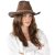 Straw Hat - Gårda Malaga Western Hat (brown)