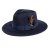 Hats - Gårda Molinella Crushable Wool felt Fedora (blue)