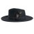 Hats - Gårda Molinella Crushable Wool felt Fedora (black)