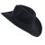 Hats - Gårda Pocatello Crushable Wool felt Western hat (black)