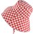 Hats - Gårda Poppy Checkered sun hat (red)