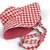 Hats - Gårda Poppy Checkered sun hat (red)