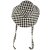 Hats - Gårda Poppy Checkered sun hat (black)