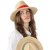 Straw Hat - Gårda Positano Fedora (nature/red)