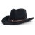 Hats - Gårda Santaquin Crushable Wool felt Western hat (black)