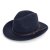 Hats - Gårda Vicenza Crushable Wool felt Fedora (blue)