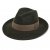 Hats - Gårda Volterra Fedora Wool Hat (army green/beige)