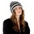 Beanies - Gårda Isfjord Slouch Beanie (black/white)