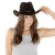 Hats - Gårda Bowmont Crushable Wool felt Western hat (brown)
