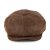 Flat cap - Jaxon Hats Leather Newsboy Cap (brown)