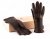 Gloves - Shepherd Women's Kate Leather Gloves (Brown)