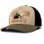 Cap - Black River Motorcycle Trucker (beige/black/green)