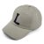 Cap - Gårda Letter Cap 'L' (light grey/blue)
