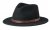 Hats - Brixton Messer Fedora Wool (black)