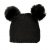 Beanie and Mittens Kids - Gårda Målilla Knitted Set (black)