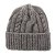 Beanies - Gårda Bormio Cable Knit Wool Mix Beanie (grey/beige)