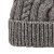 Beanies - Gårda Bormio Cable Knit Wool Mix Beanie (grey/beige)