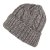 Beanies - Gårda Bormio Cable Knit Wool Mix Beanie (grey/beige)
