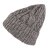 Beanies - Gårda Bormio Cable Knit Wool Mix Beanie (grey/beige)