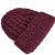 Beanies - Gårda Bormio Cable Knit Wool Mix Beanie (bordeaux)
