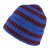Beanies - Gårda Davos Striped Merino Wool Beanie (burgundy/blue)