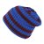 Beanies - Gårda Davos Striped Merino Wool Beanie (burgundy/blue)