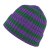 Beanies - Gårda Davos Striped Merino Wool Beanie (green/purple)