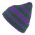 Beanies - Gårda Davos Striped Merino Wool Beanie (green/purple)