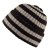 Beanies - Gårda Davos Striped Merino Wool Beanie (brown/beige)