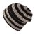 Beanies - Gårda Davos Striped Merino Wool Beanie (brown/beige)