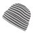 Beanies - Gårda Saint-Gervais Striped Wool Mix Beanie (dark grey/white)