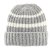 Beanies - Gårda Les Deux Alpes Striped Merino Mix Beanie (grey/white)
