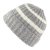 Beanies - Gårda Les Deux Alpes Striped Merino Mix Beanie (grey/white)